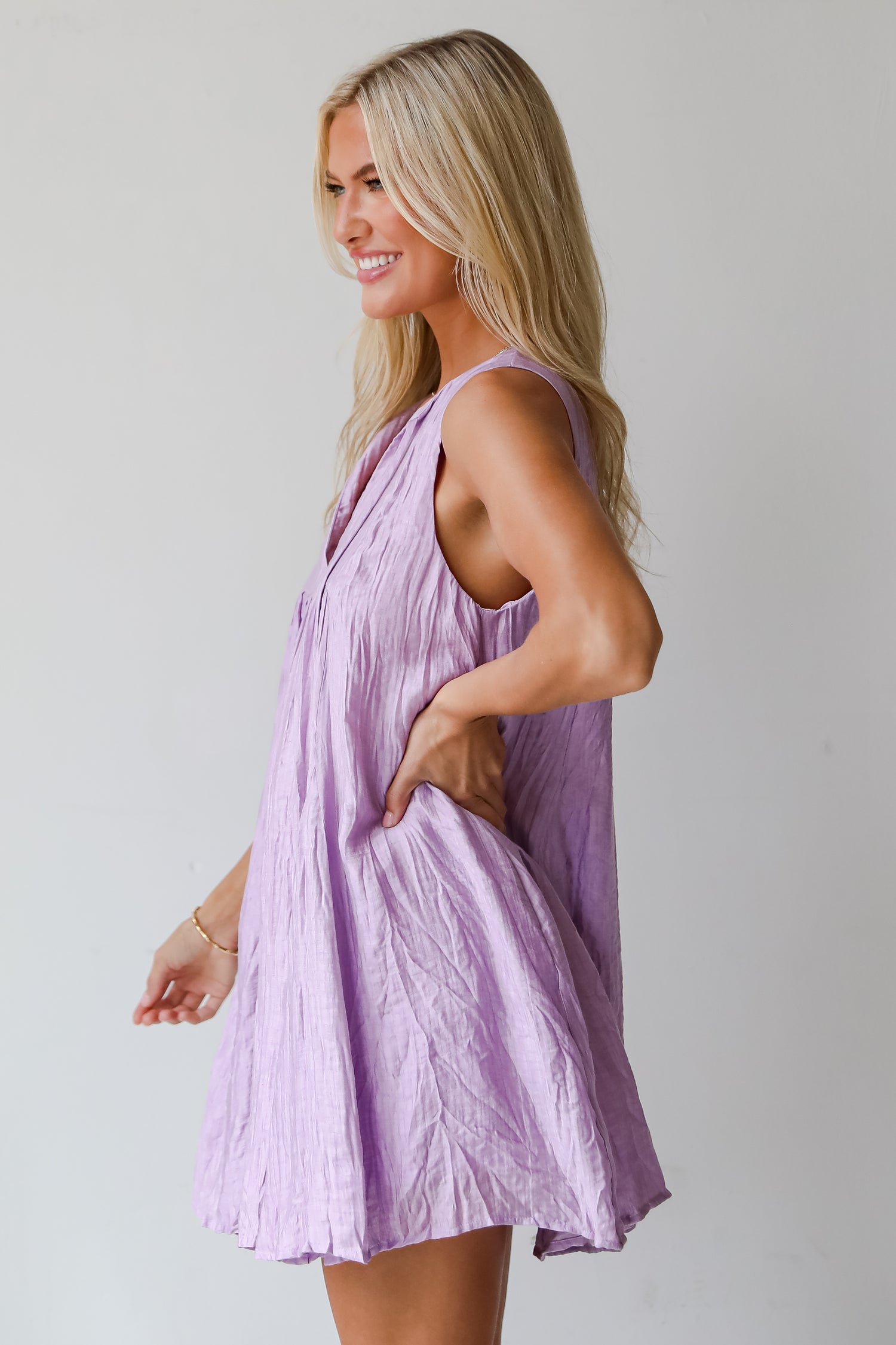 Pretty Sweetheart Lavender Mini Dress