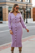 Lilac Maxi Sweater Dress. Cute Dresses. lavender dress. women&