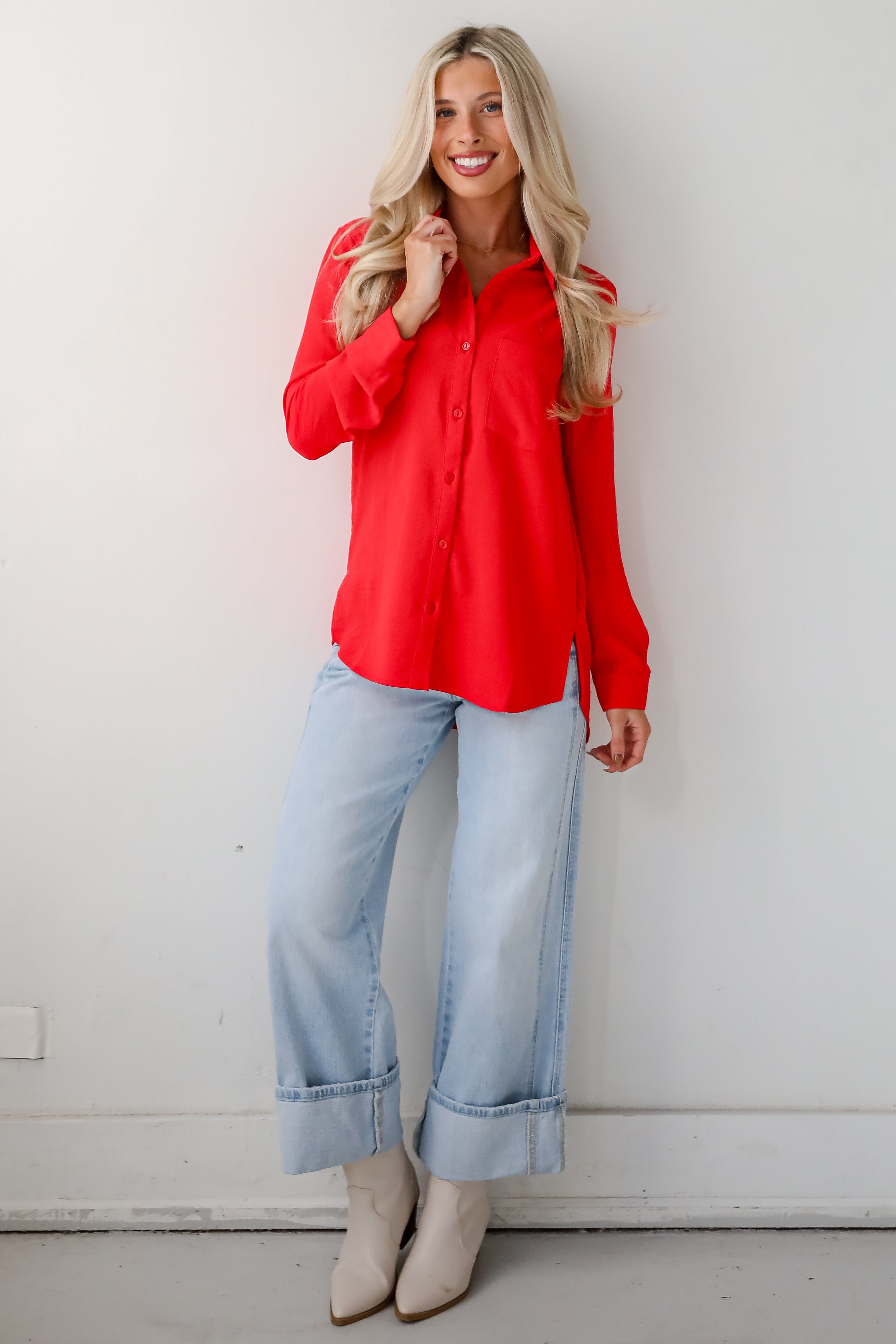 Perfected Sophistication Button-Up Blouse