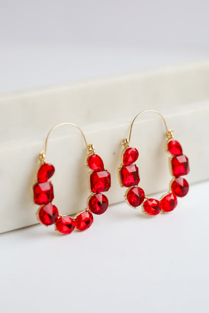 Brittany Gemstone Statement Earrings