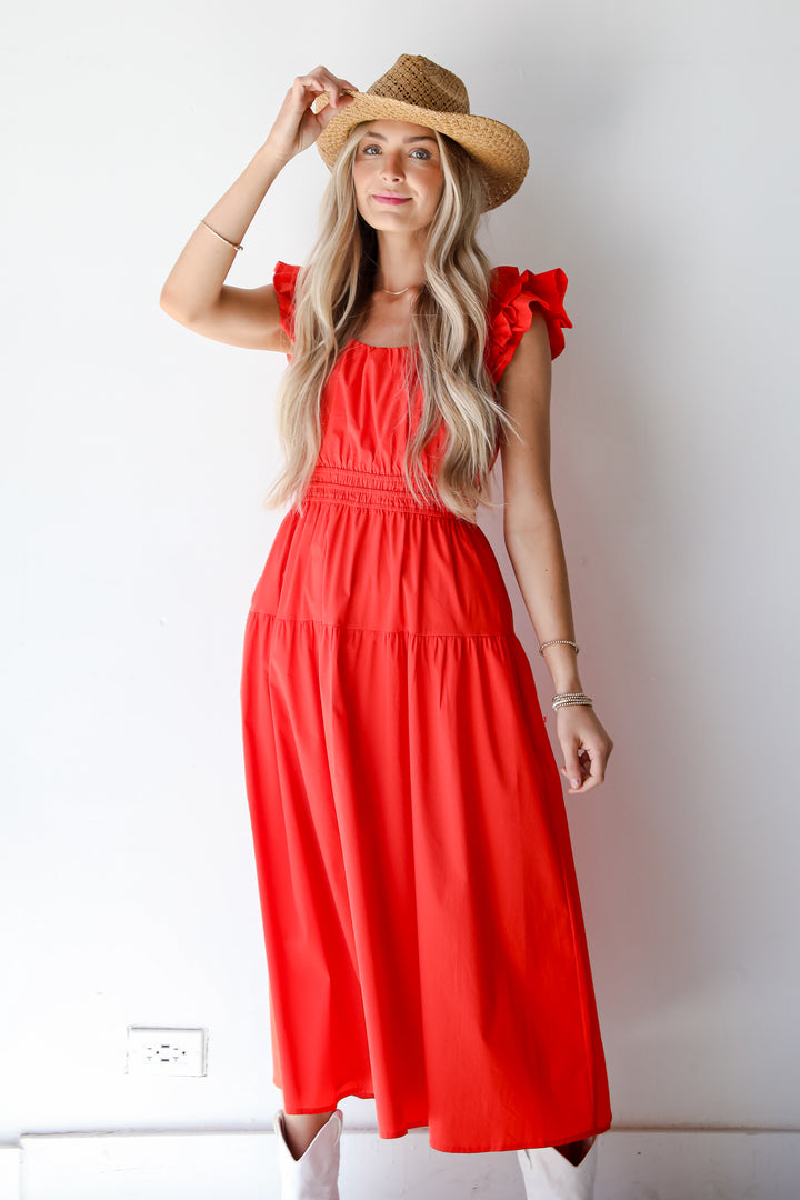 Romantic Babe Red Maxi Dress