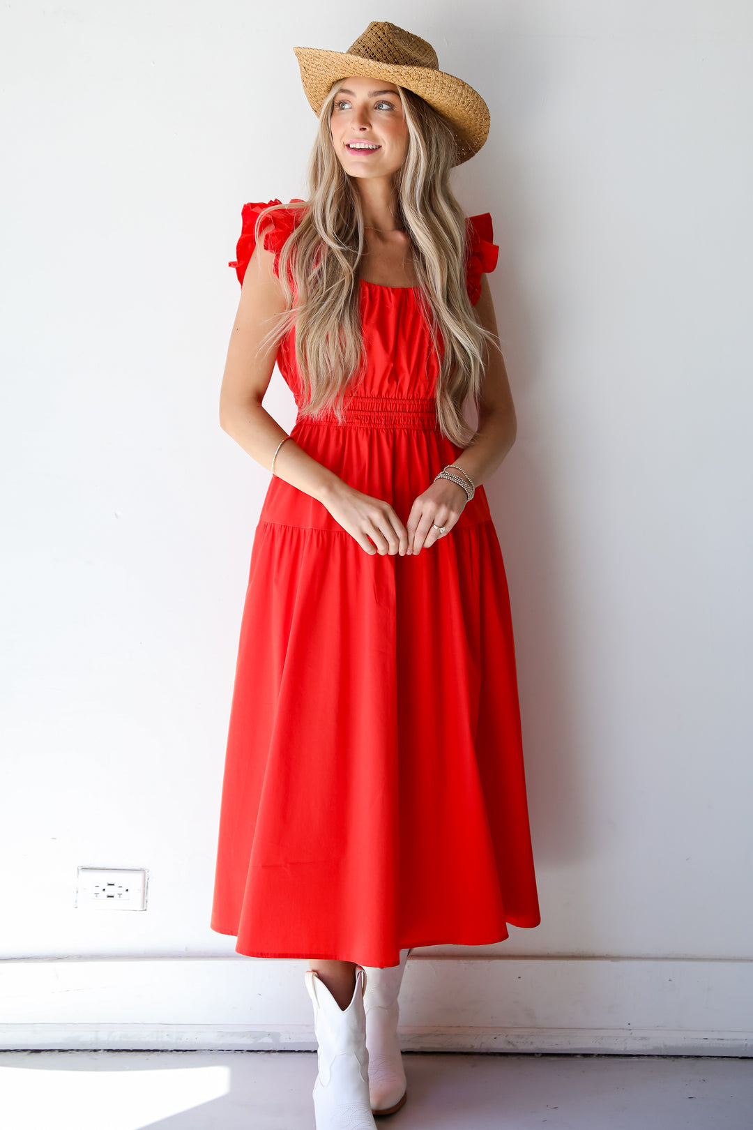 Romantic Babe Red Maxi Dress