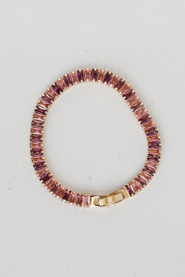 cute purple Rhinestone Bracelet