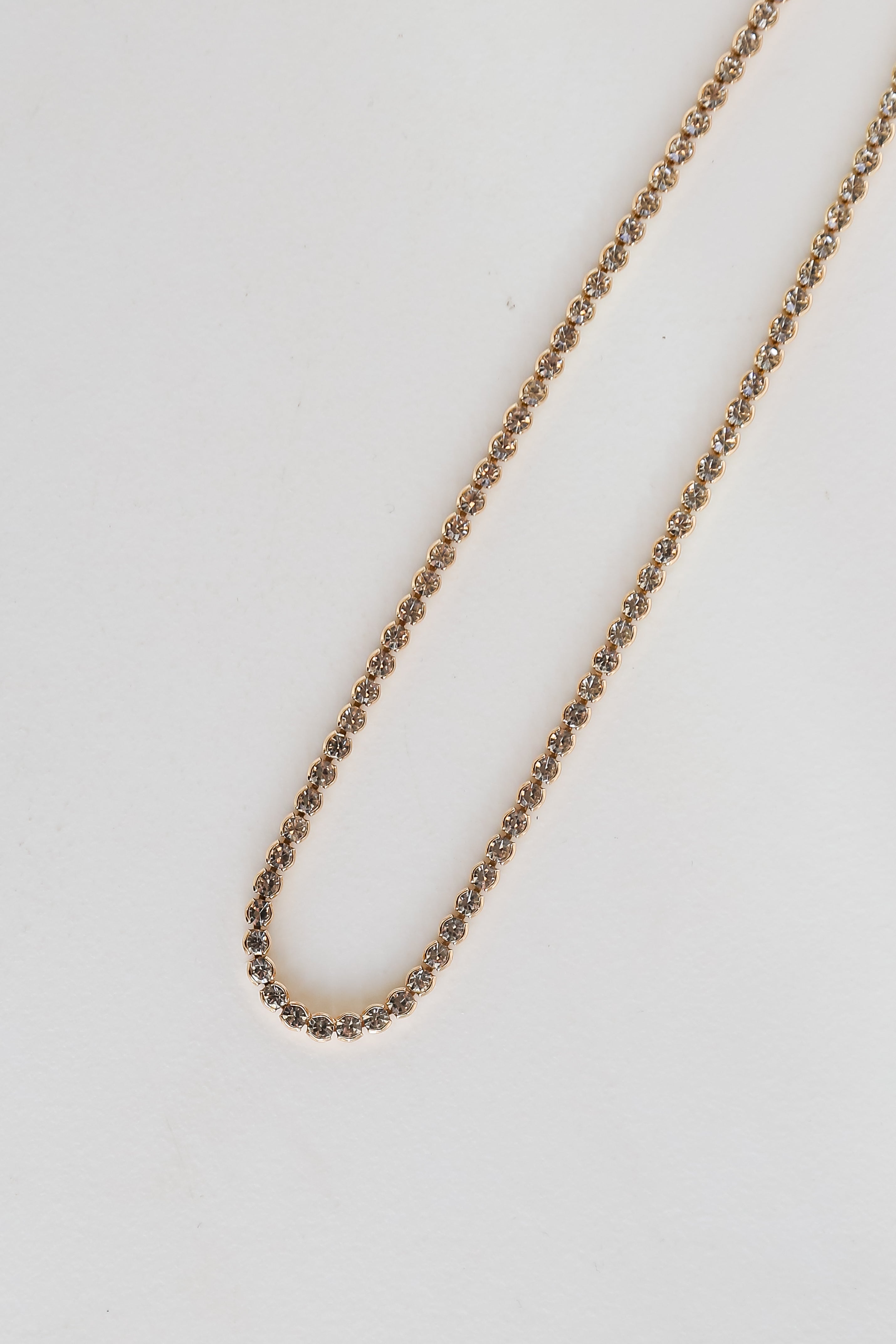 Gold Rhinestone Necklace