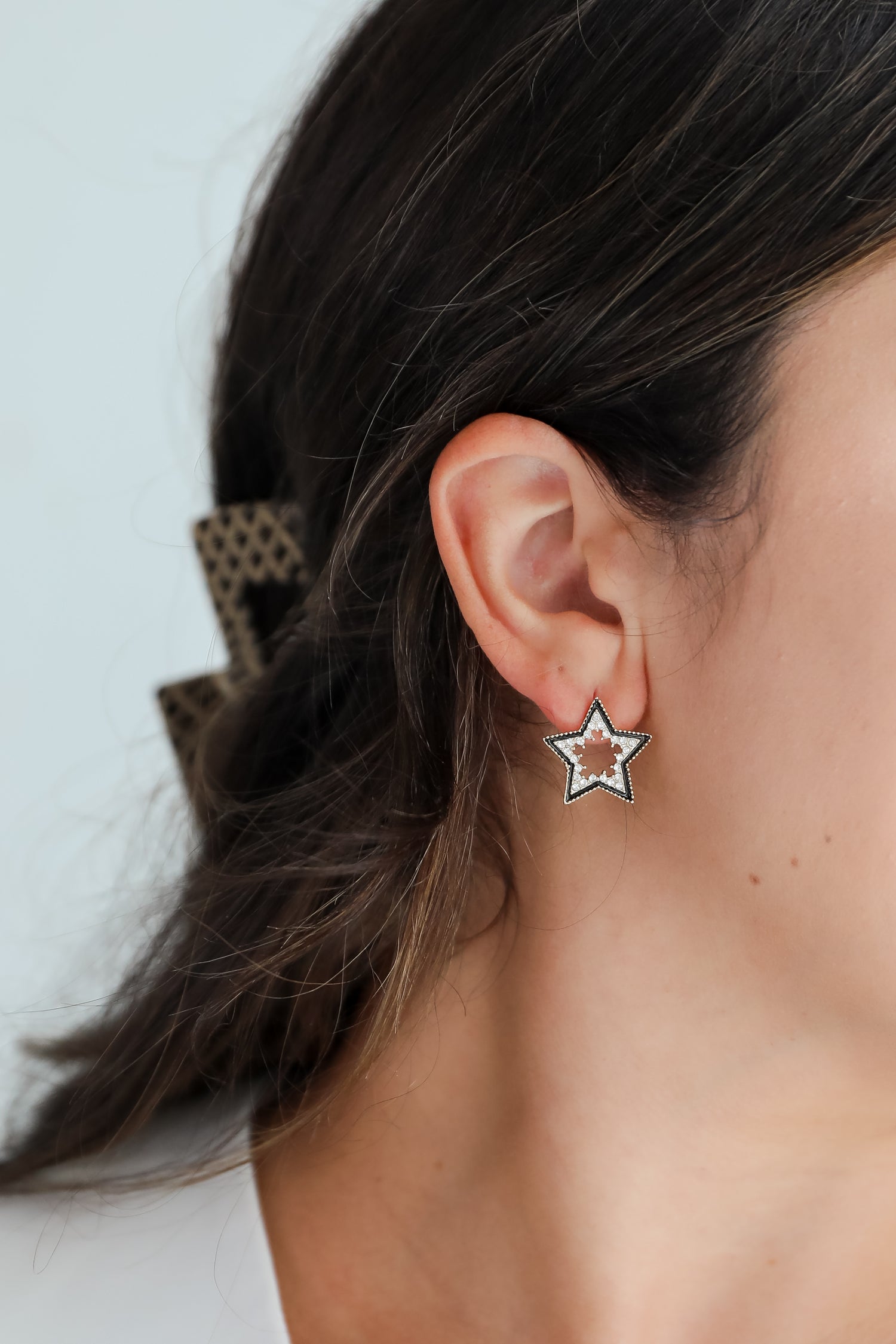 Rachel Gold Rhinestone Star Earrings