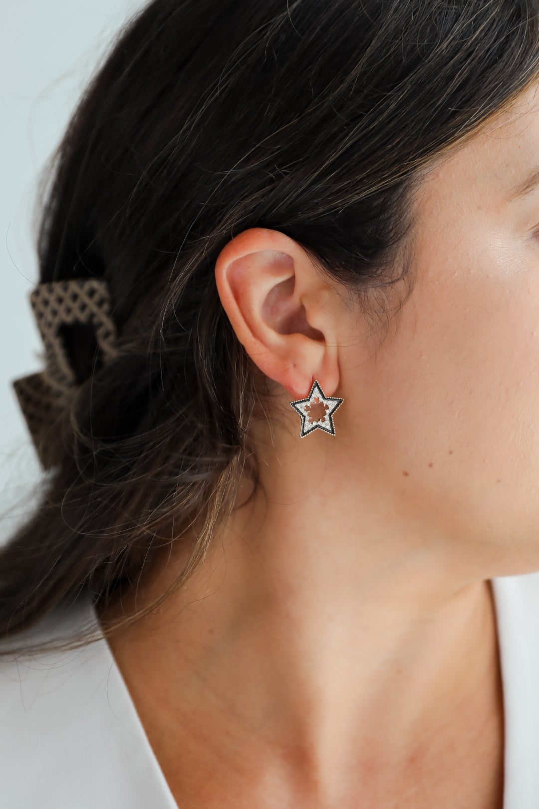 Rachel Gold Rhinestone Star Earrings