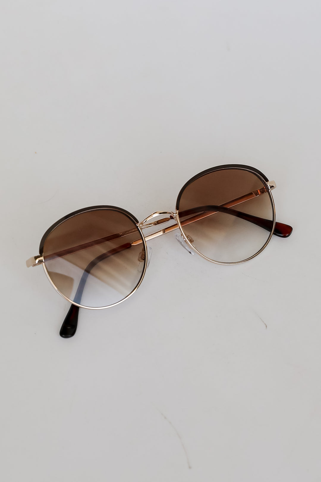 Brown Round Sunglasses