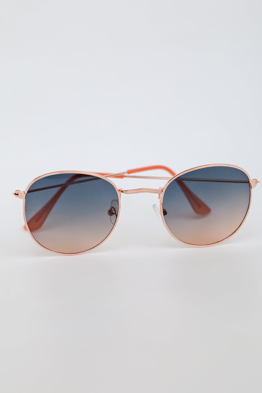 Rose Gold Circle Sunglasses