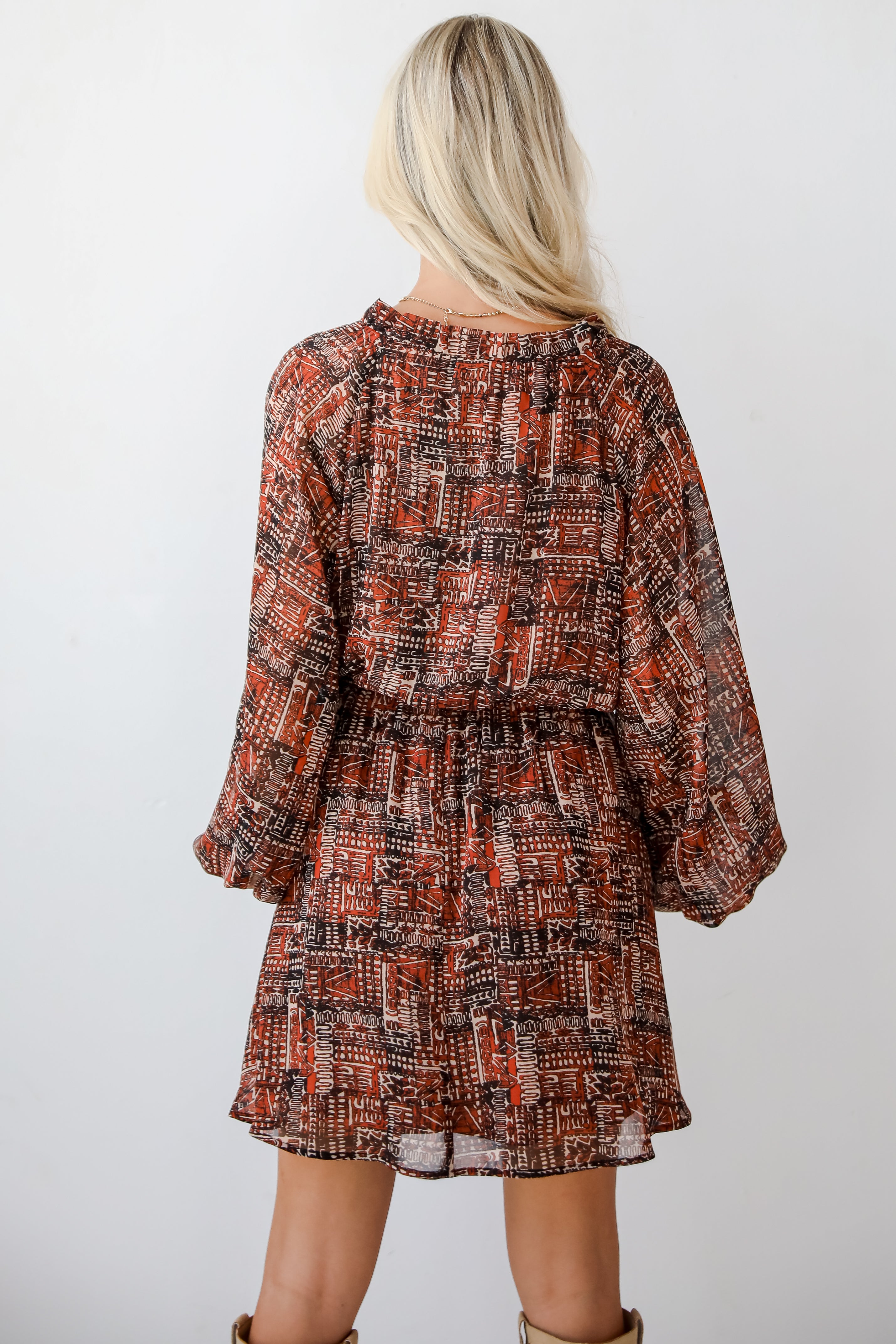 Beyond Sweet Rust Mini Dress