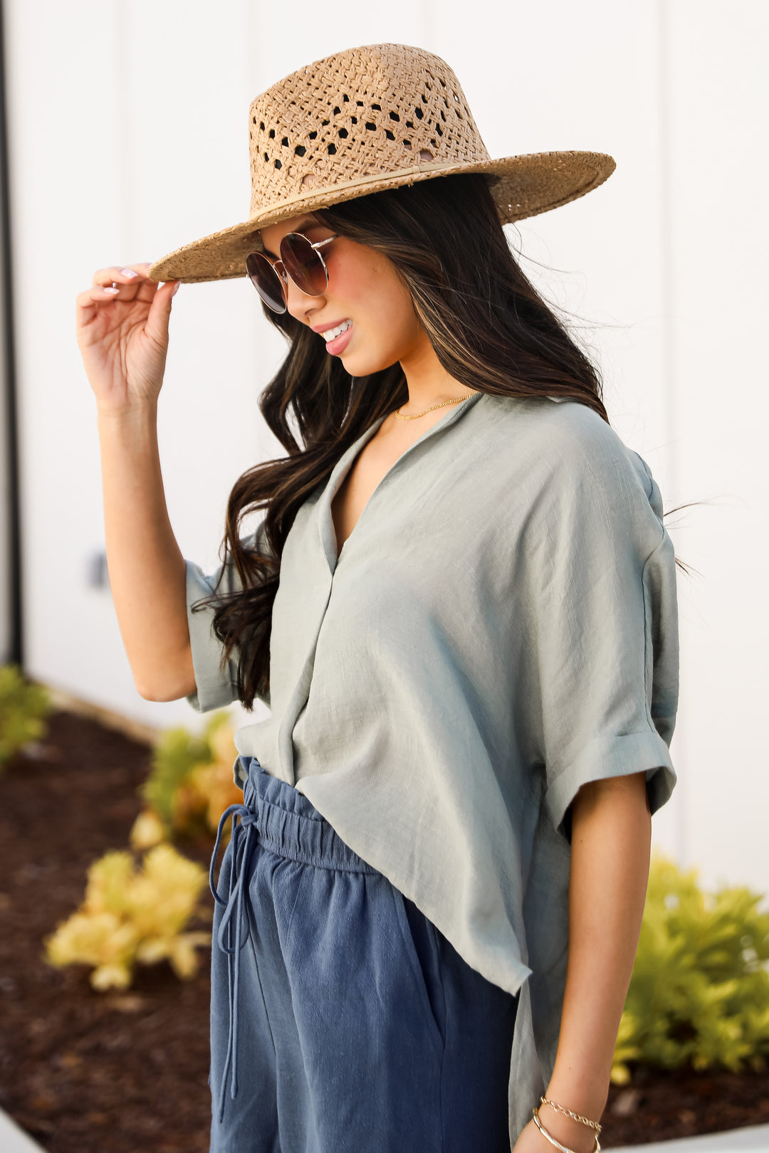 womens linen tops