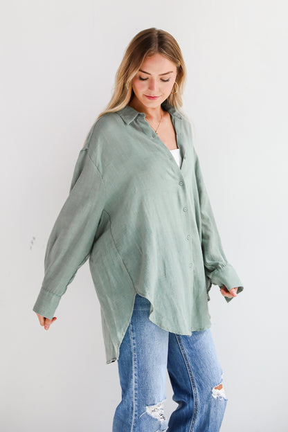 Allison Oversized Button-Up Blouse