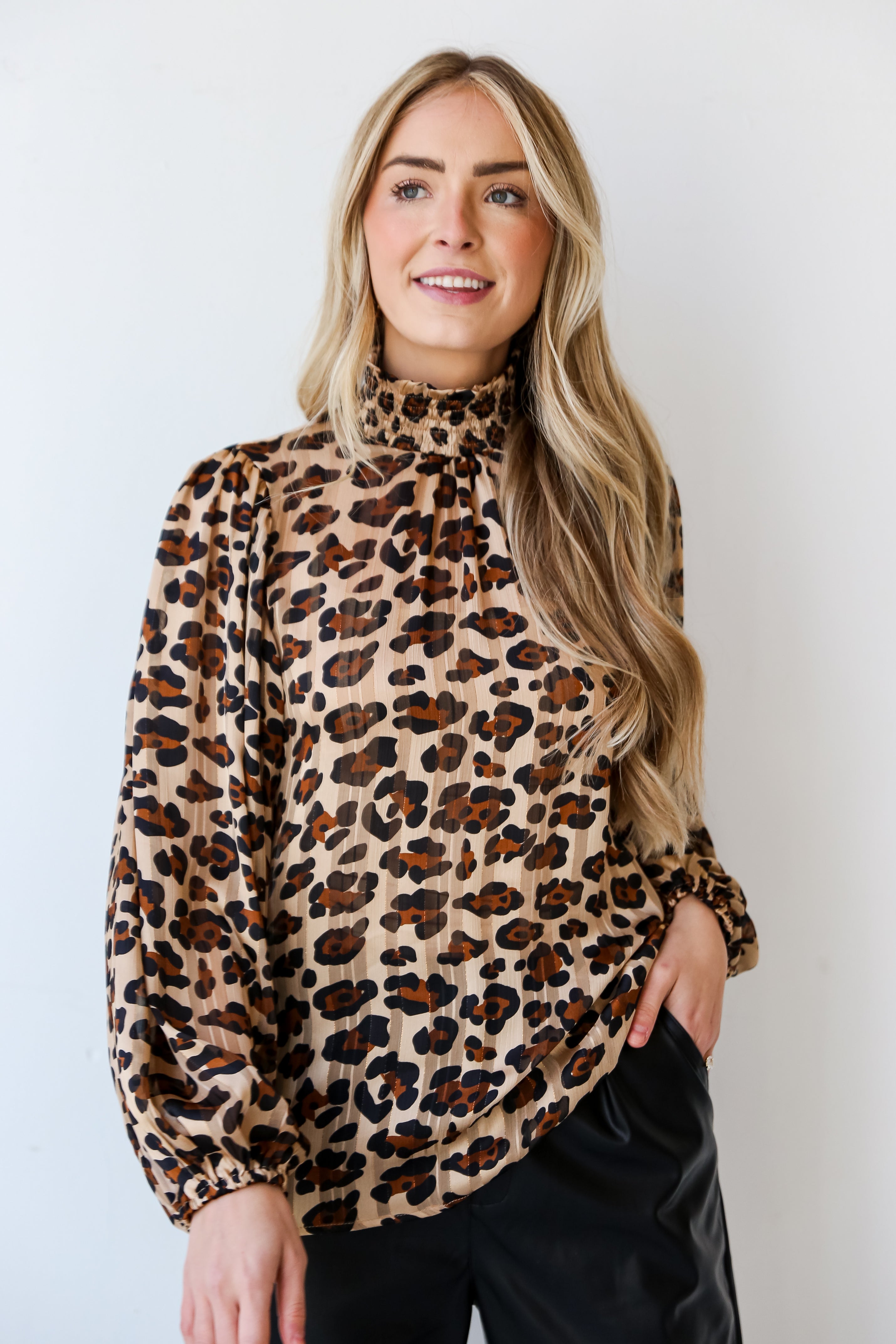 animal print tops