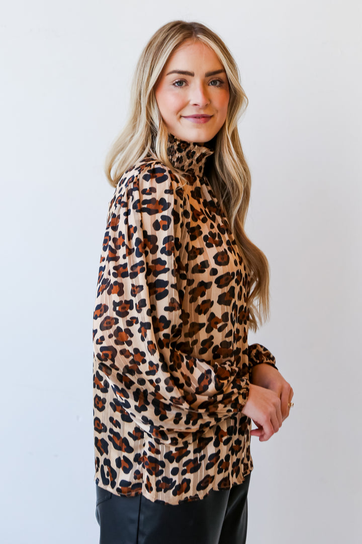 animal print blouses