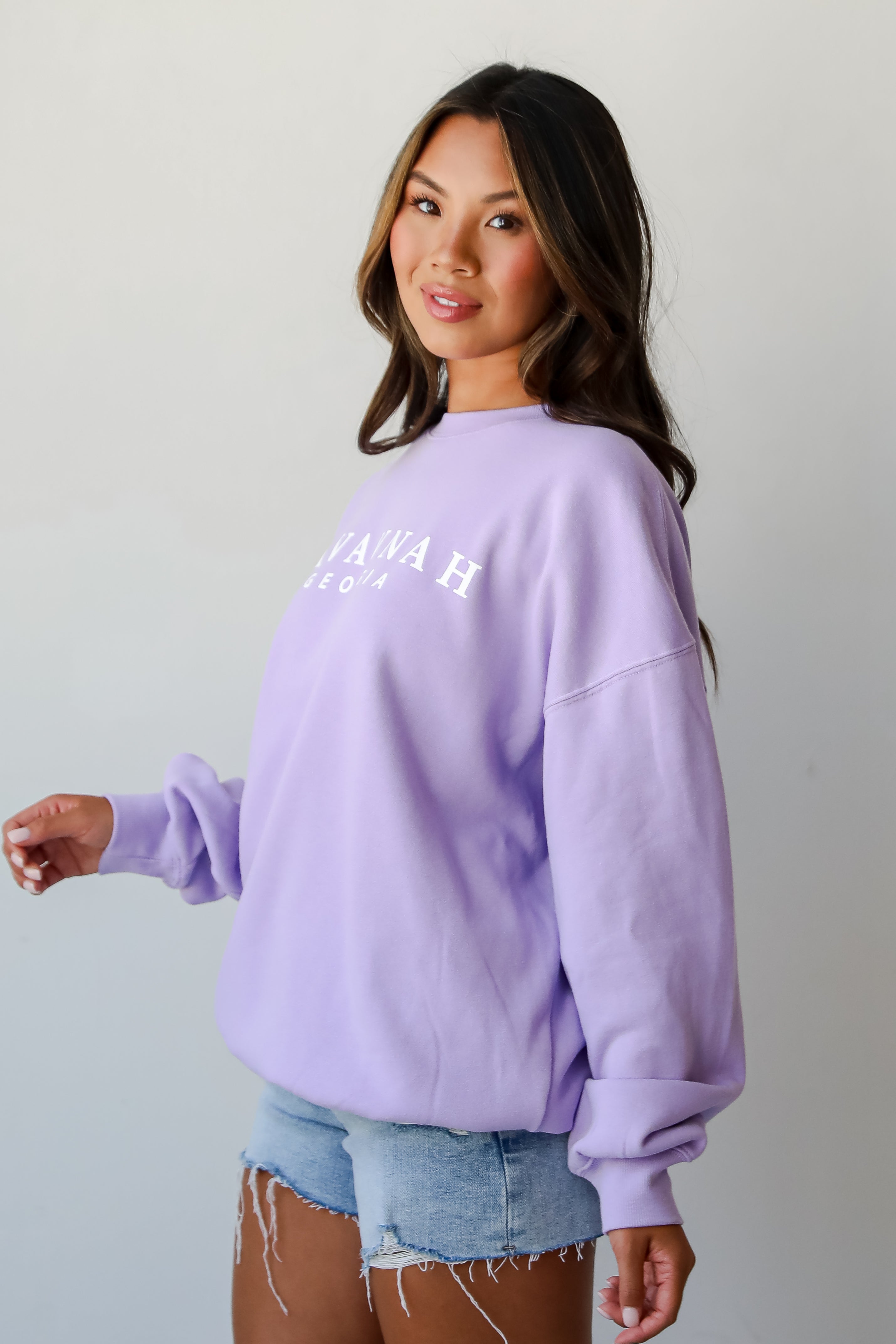 Lavender Savannah Georgia Sweatshirt