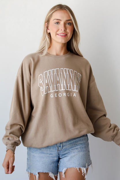 Tan Savannah Georgia Sweatshirt