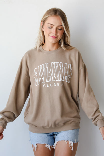 Tan Savannah Georgia Sweatshirt