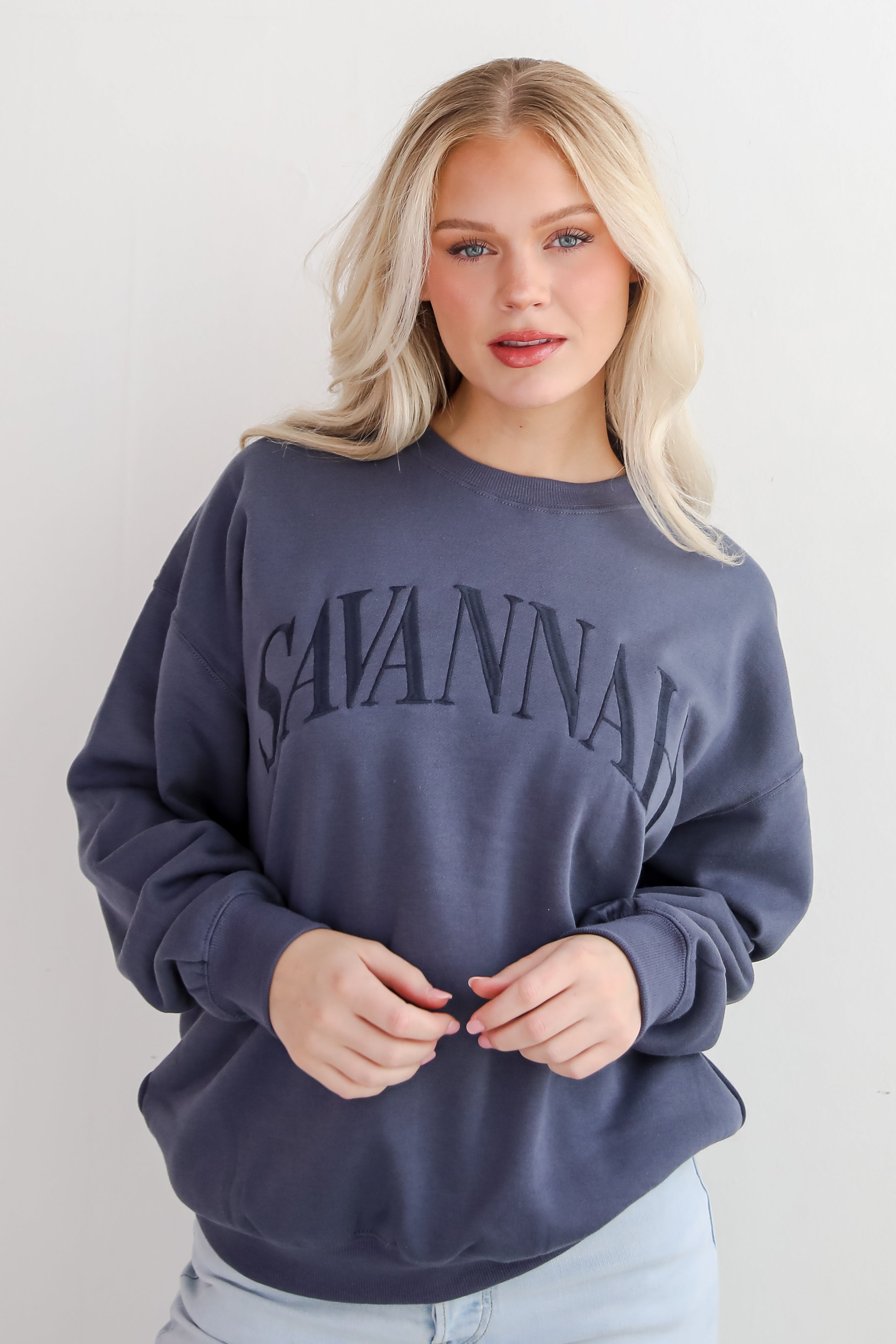 Savannah Embroidered Sweatshirt