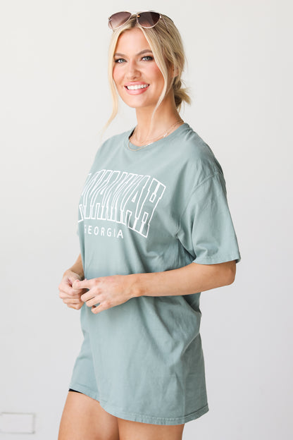 Seafoam Savannah Georgia Tee side view