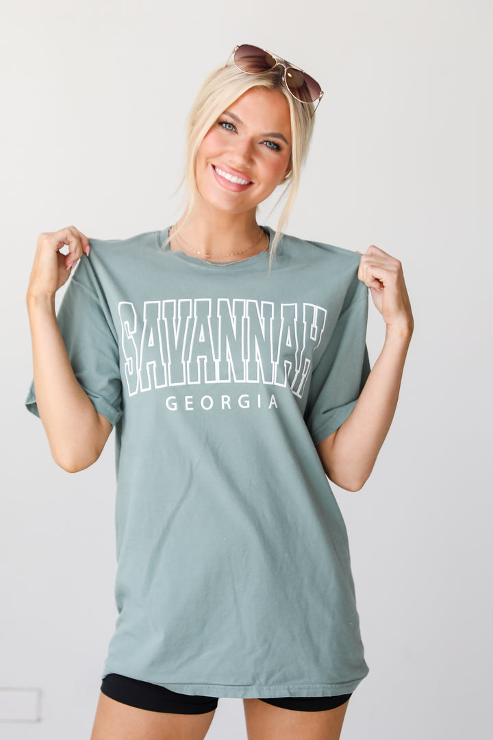 Seafoam Savannah Georgia Tee front view