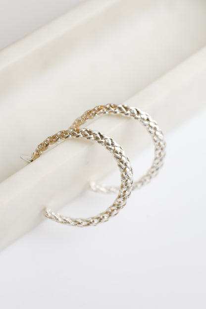 Layla Braided Hoop Earrings