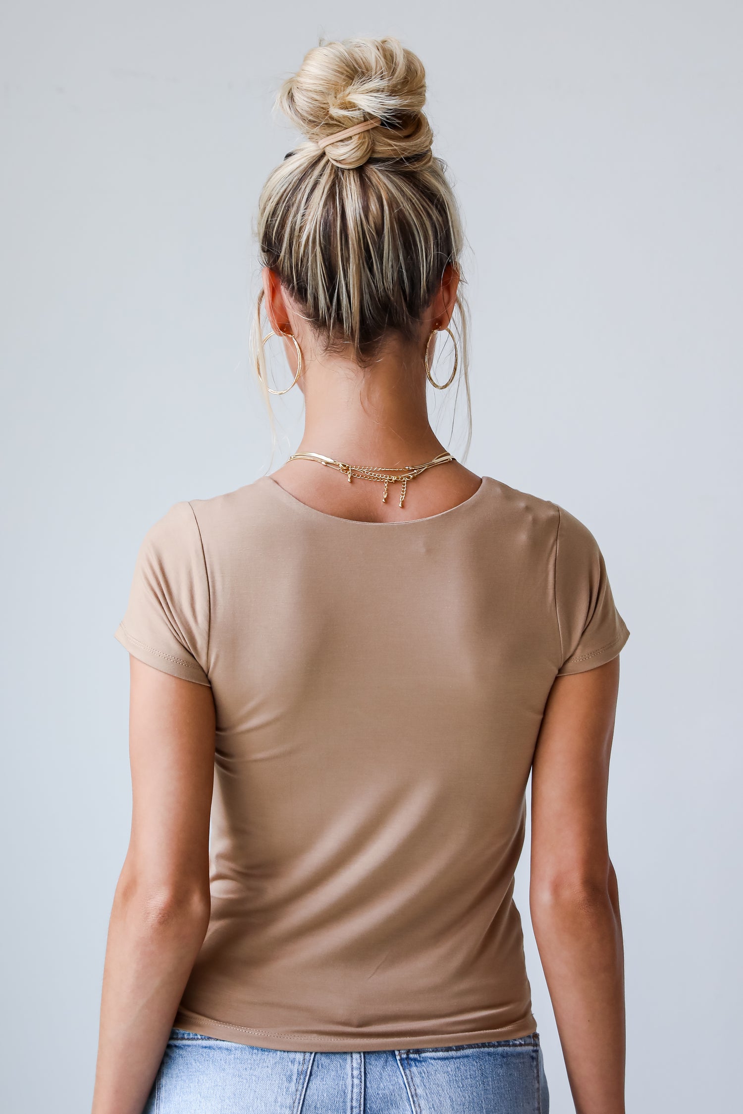 basic tan top