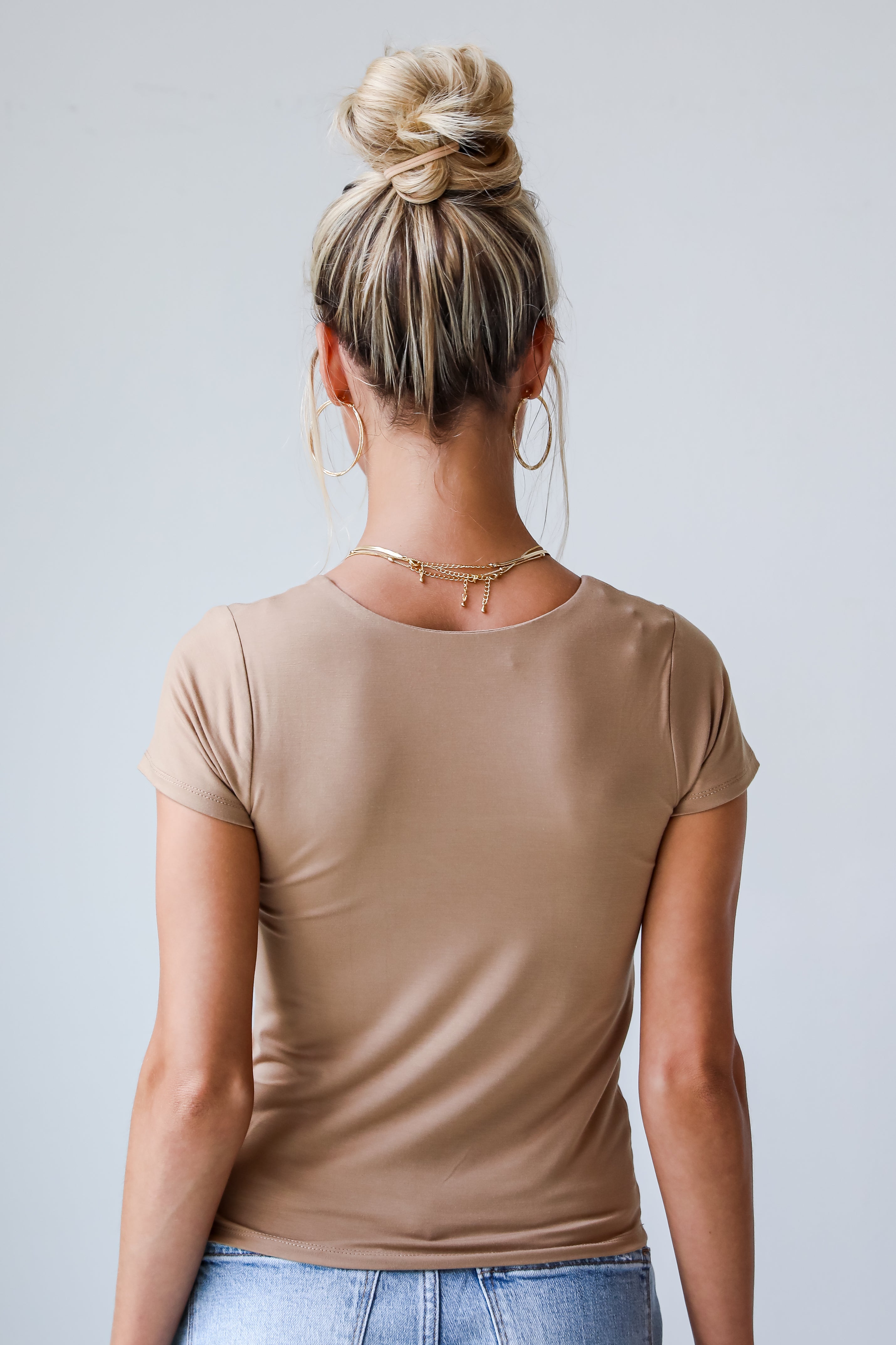 basic tan top