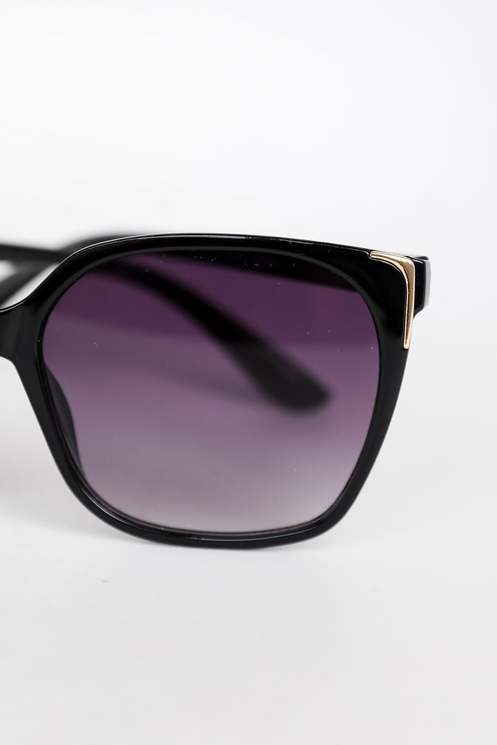 cute black Square Sunglasses