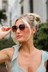 Glamorous Icon Mauve Oversized Sunglasses