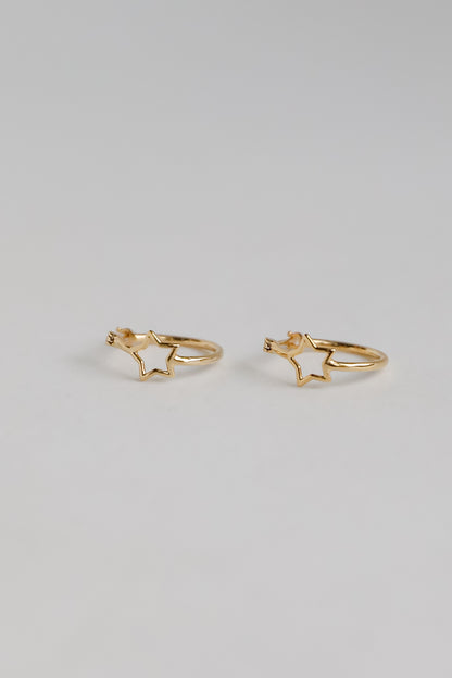 Sophie Gold Star Mini Hoop Earrings