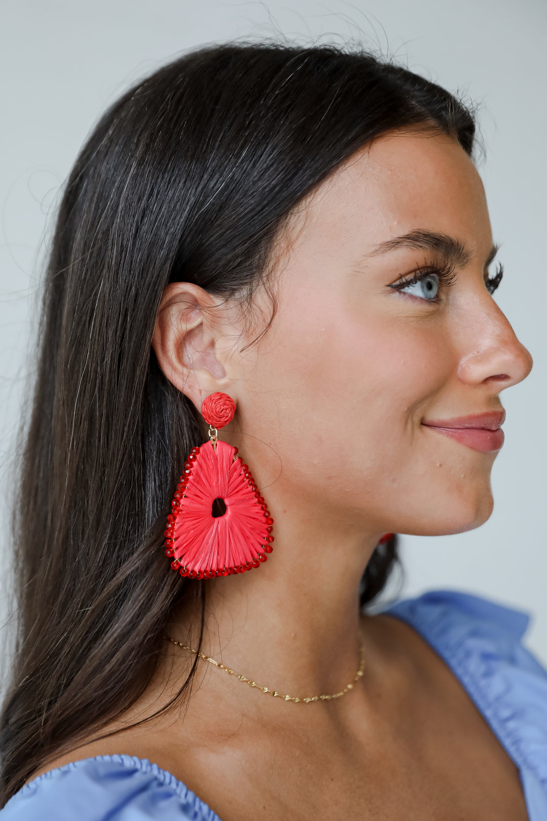 Daphne Straw Statement Earrings