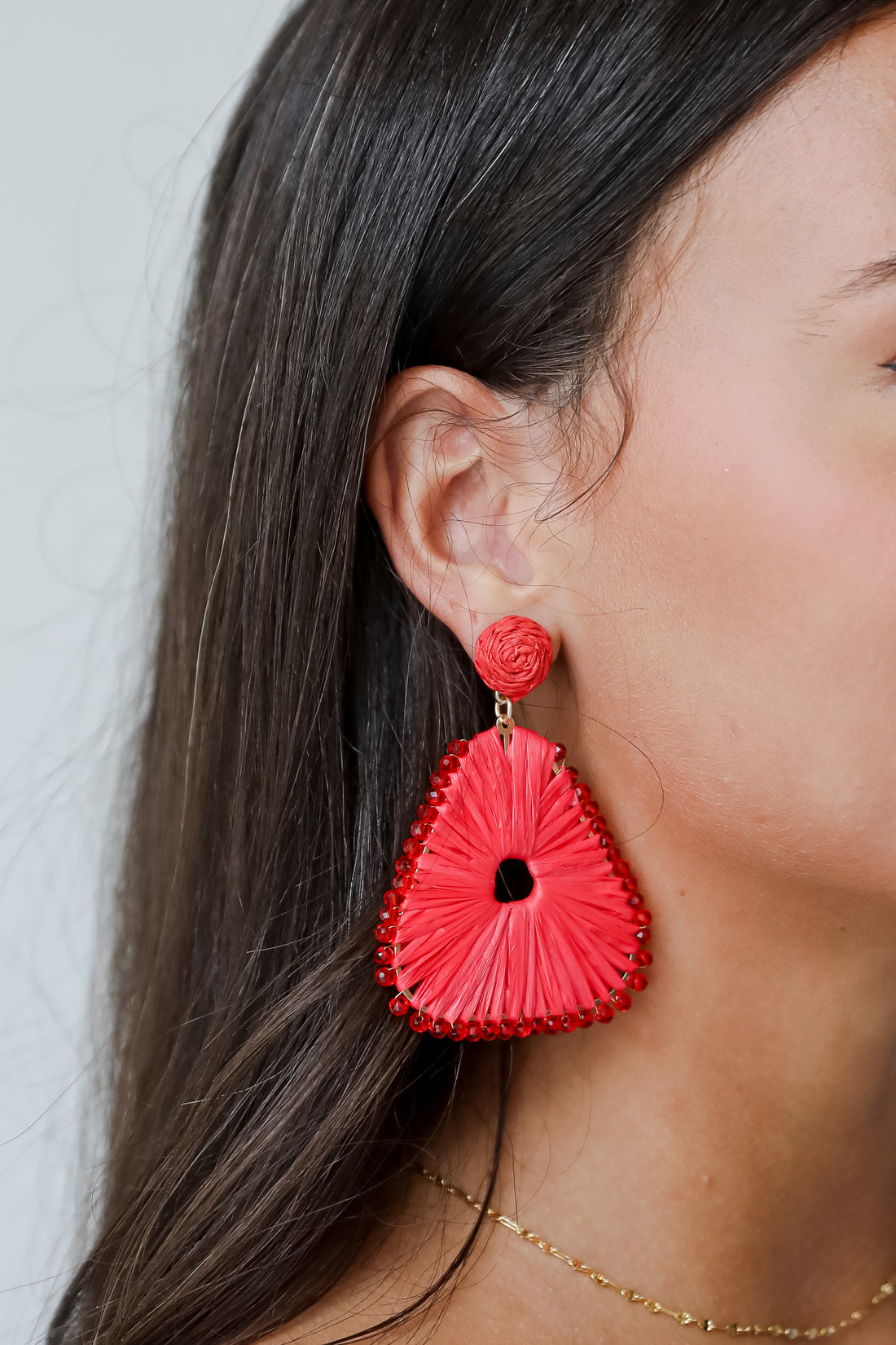 Daphne Straw Statement Earrings