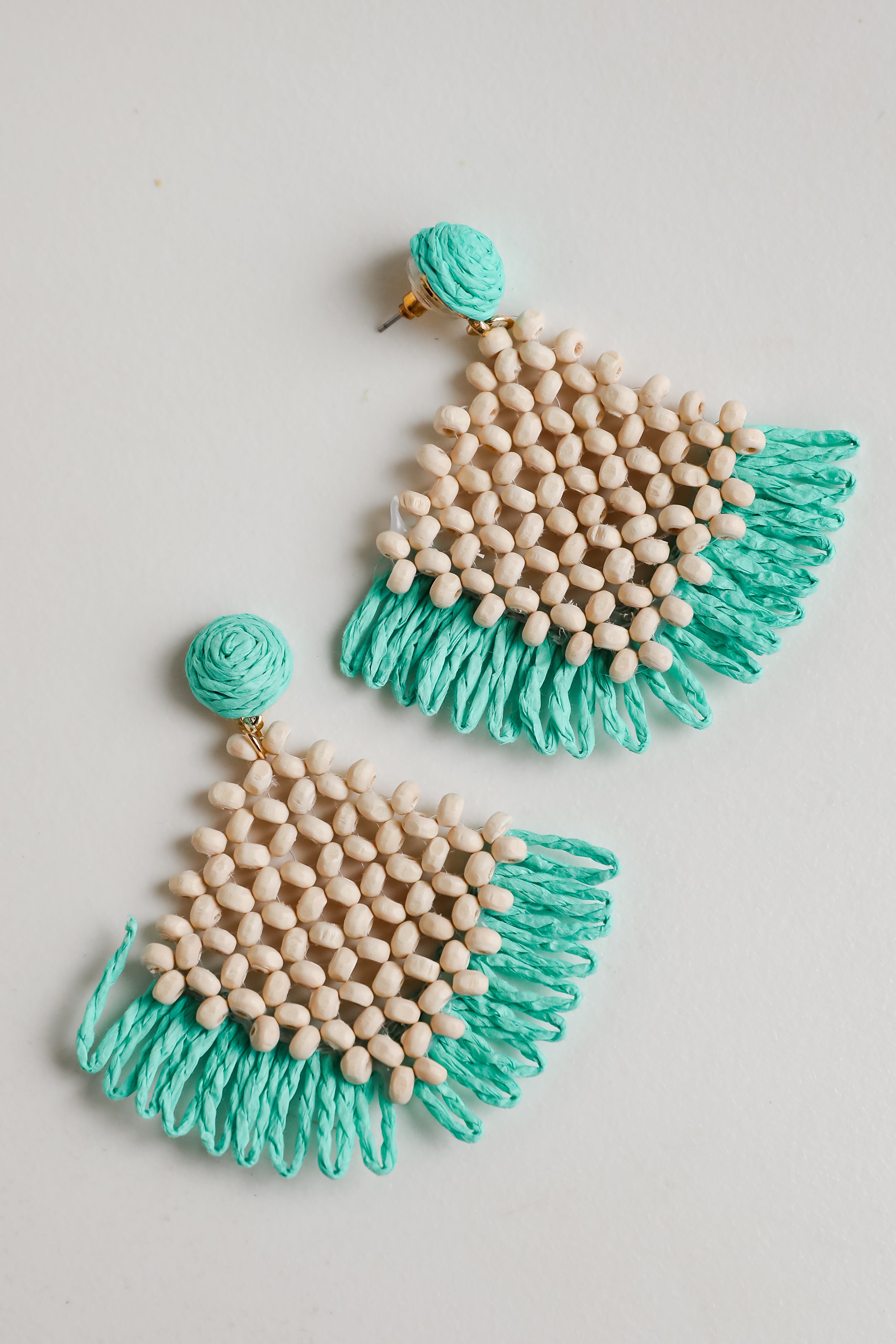 straw statement earrings