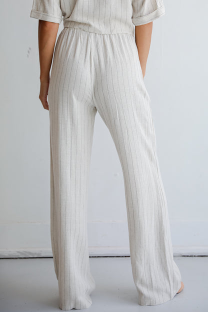 Moment Maker Striped Linen Pants