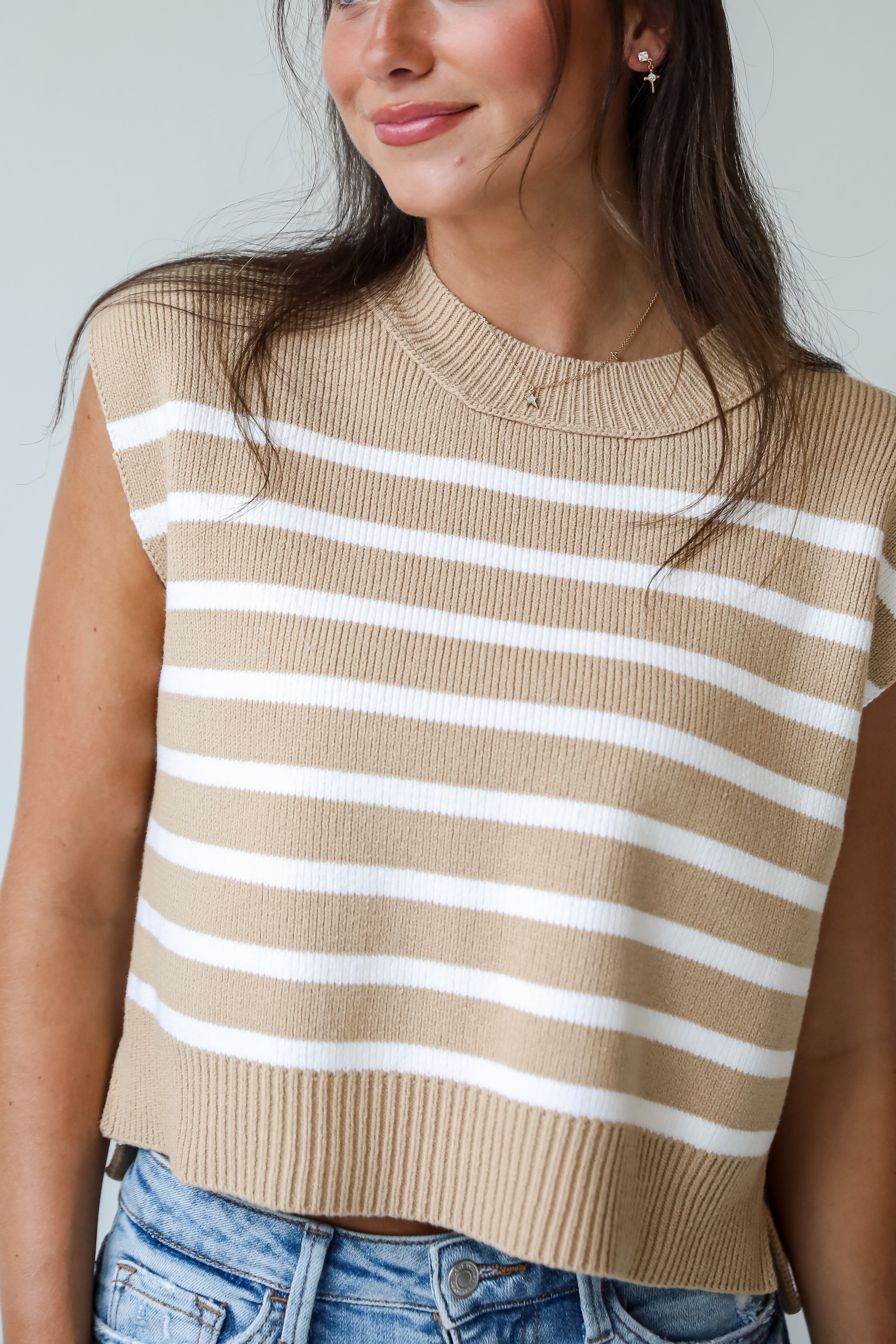 Cozy Classic Striped Sweater Top