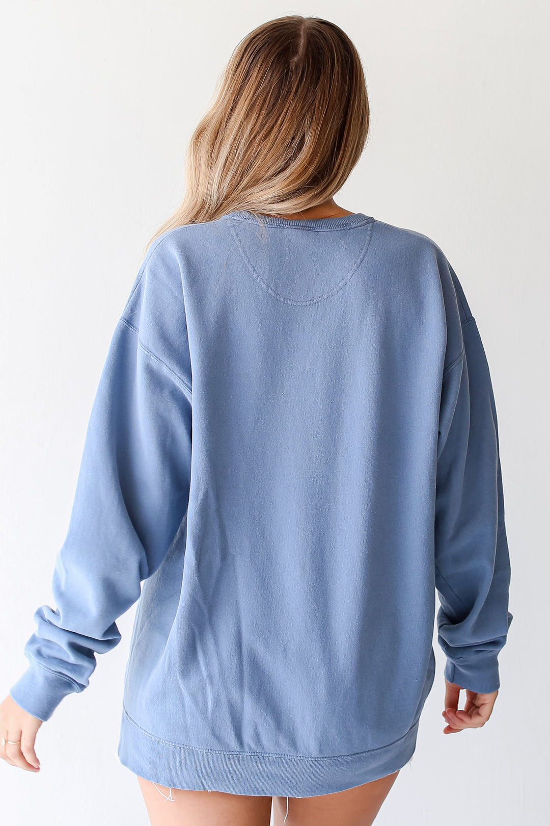 Light Blue Suwanee Georgia Pullover back view