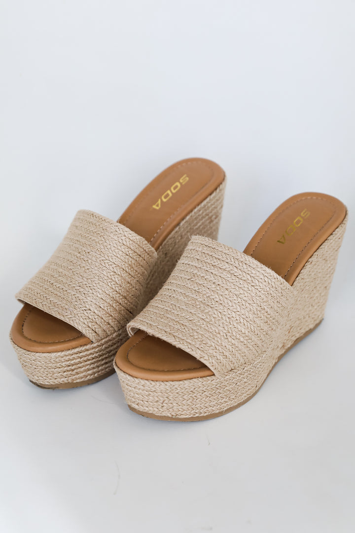 trendy Platform Espadrille Wedges