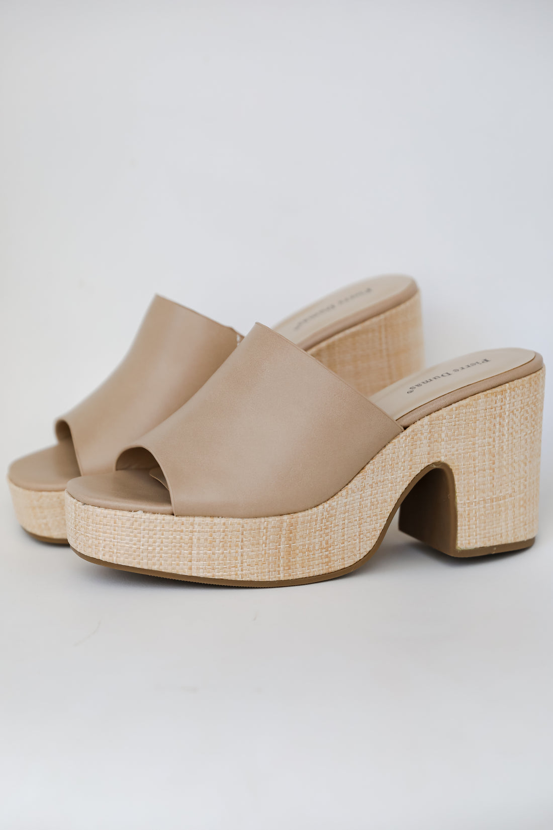 Sunny Steps Nude Platform Heels