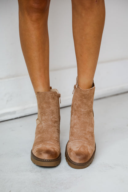 March On Taupe Booties