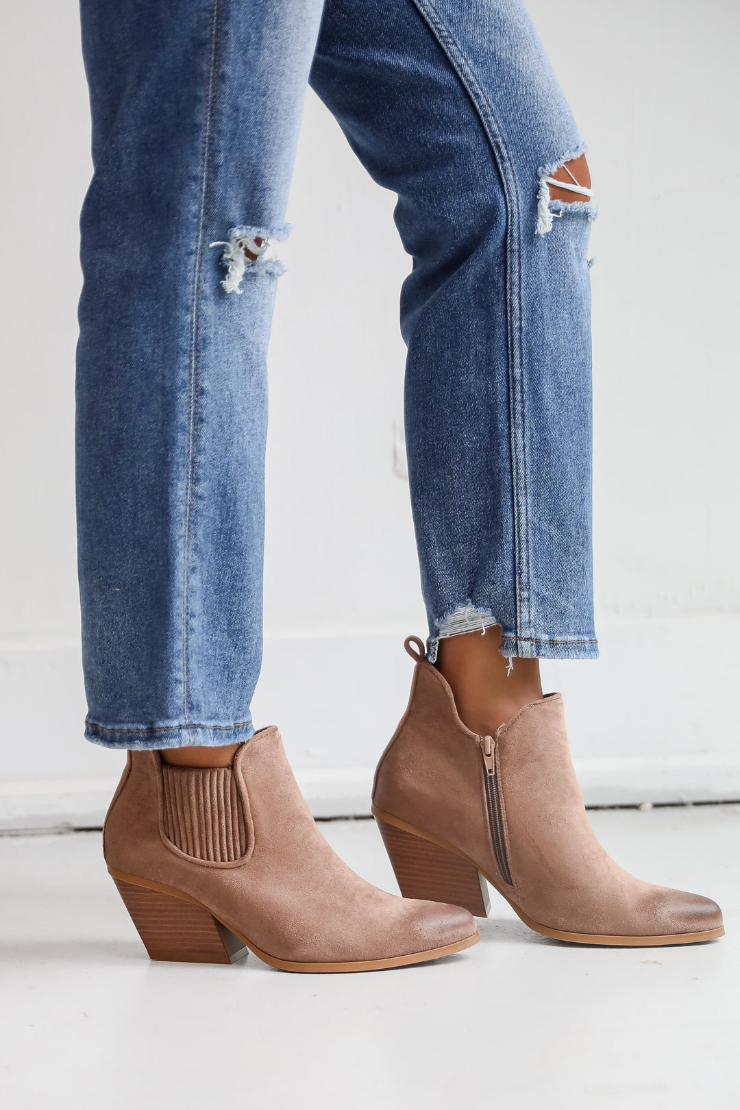 The Right Time Taupe Booties