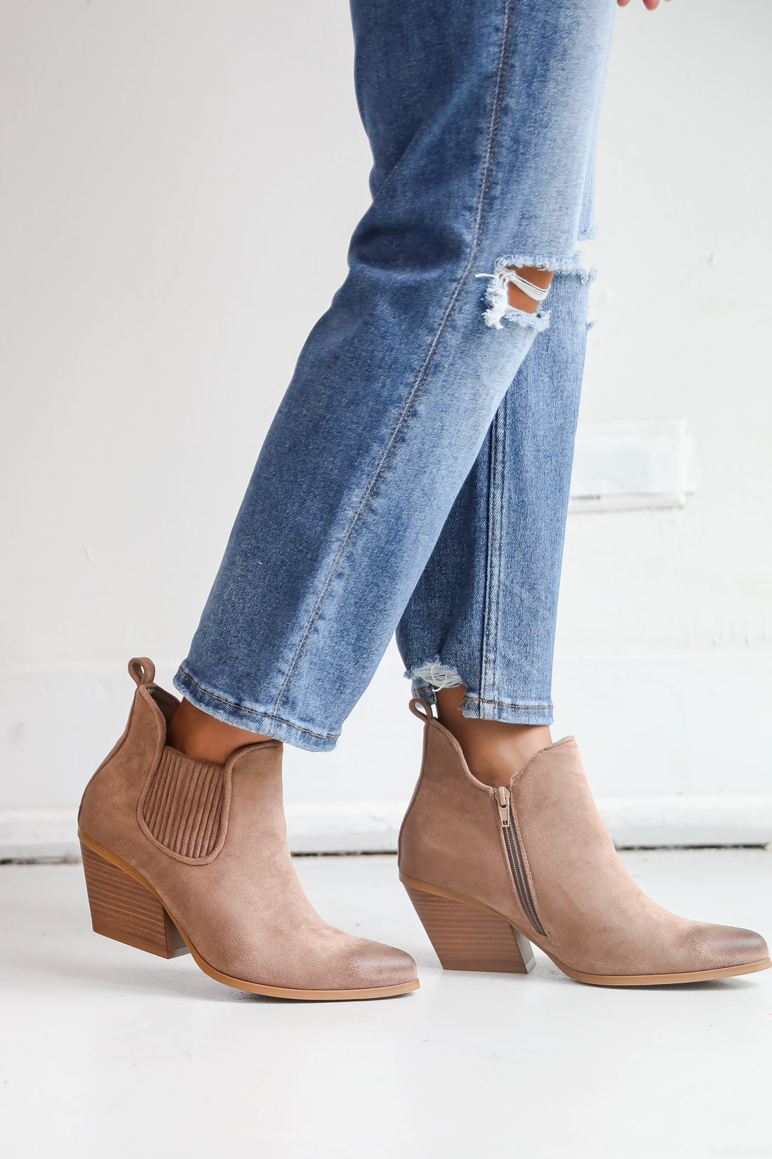 The Right Time Taupe Booties