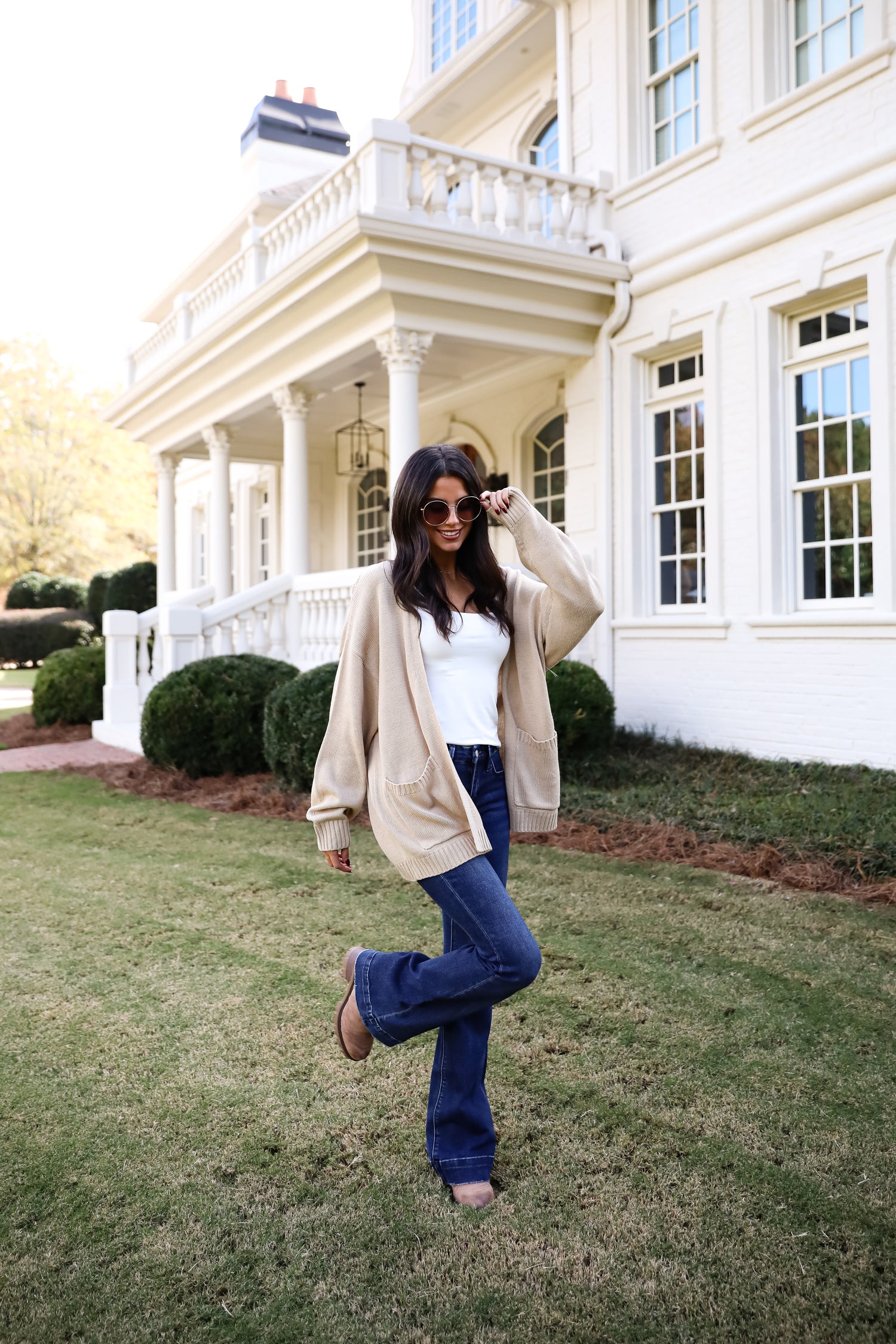 Passionately Cozy Taupe Cardigan