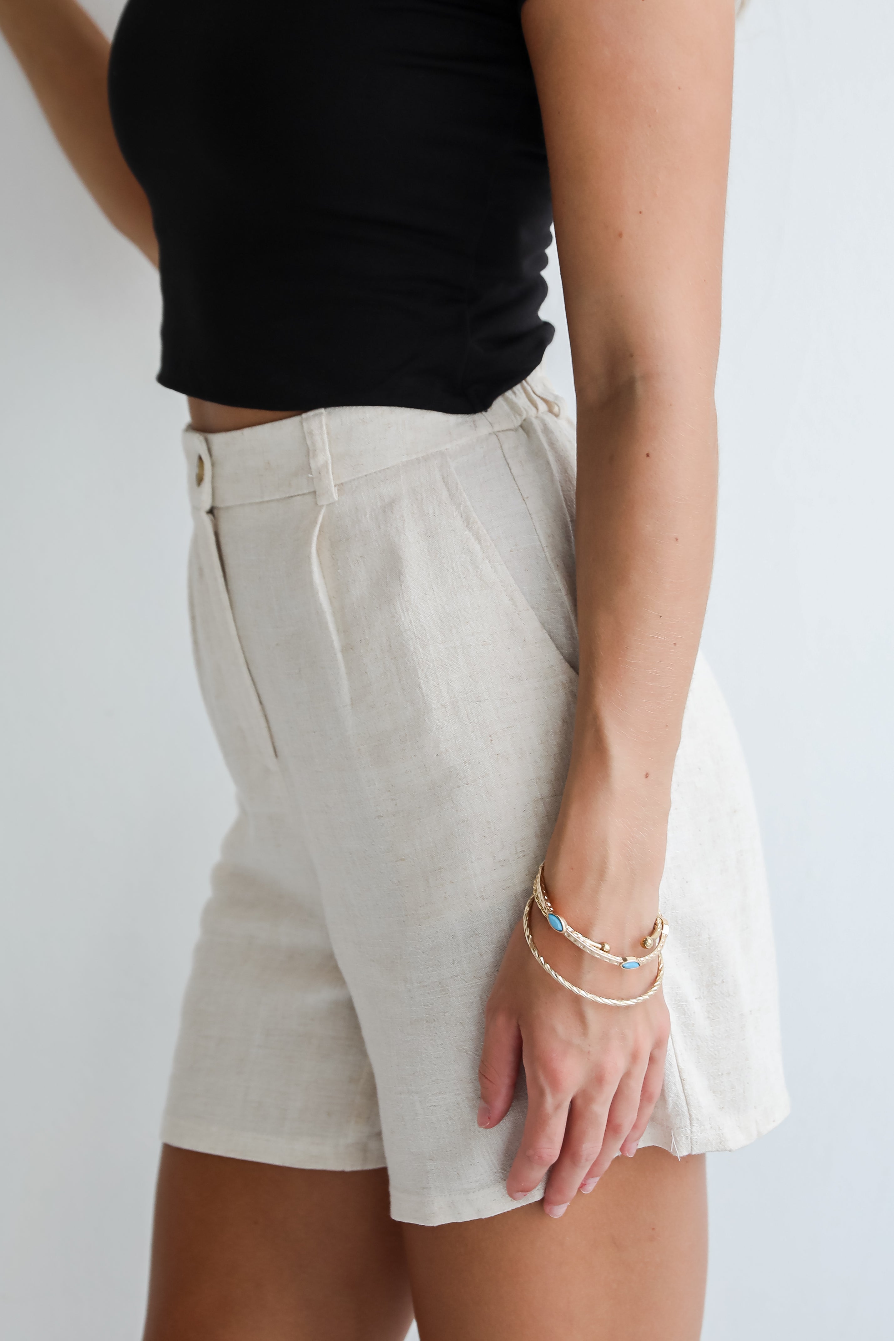 Playful Attitude Linen Shorts