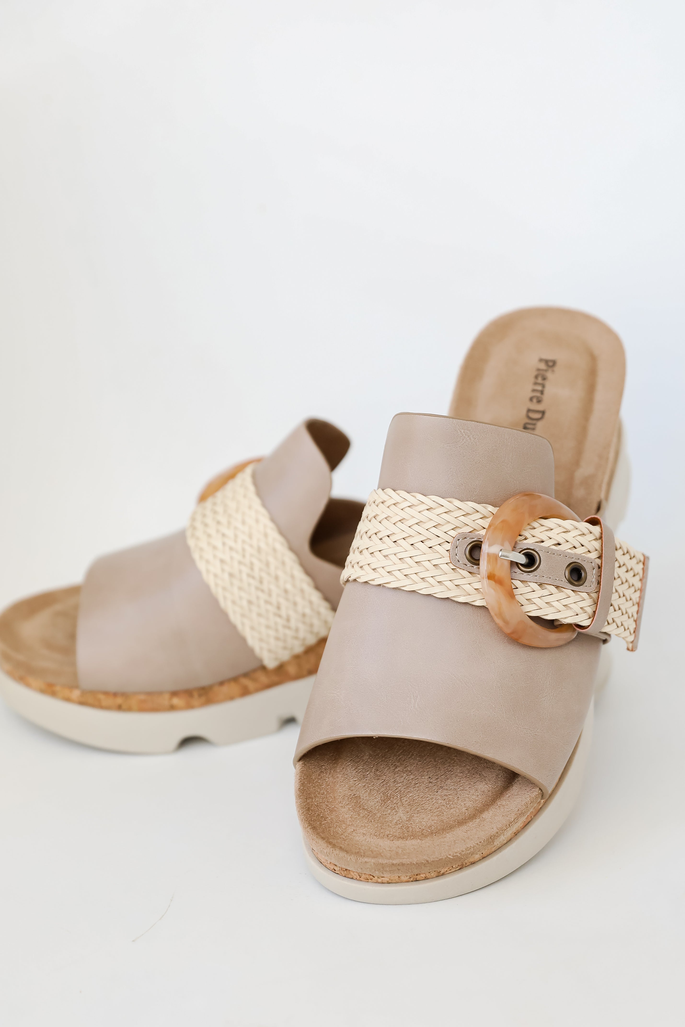 Shoreline Chic Nude Platform Wedges