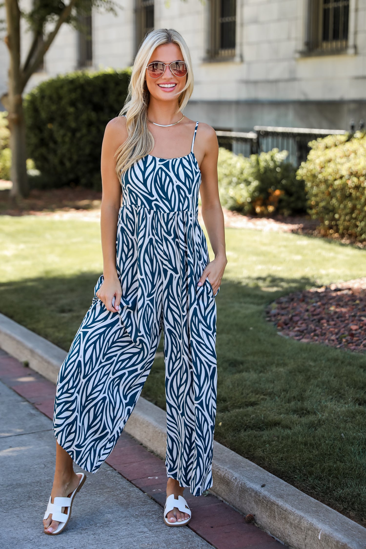 Sweet Feeling Teal Jumpsuit