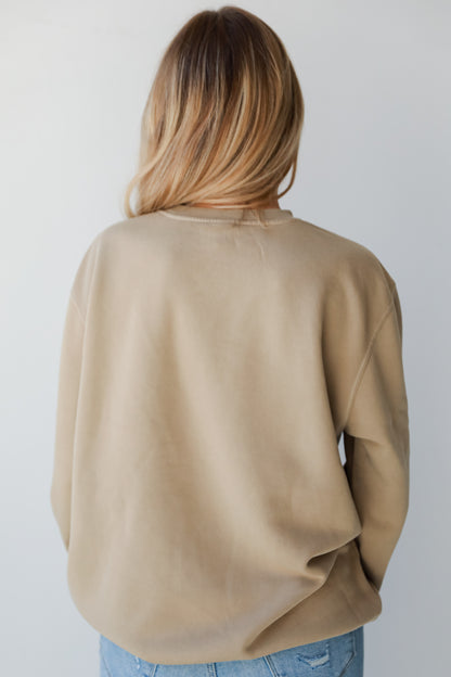 Tan Tennessee Pullover Success back view