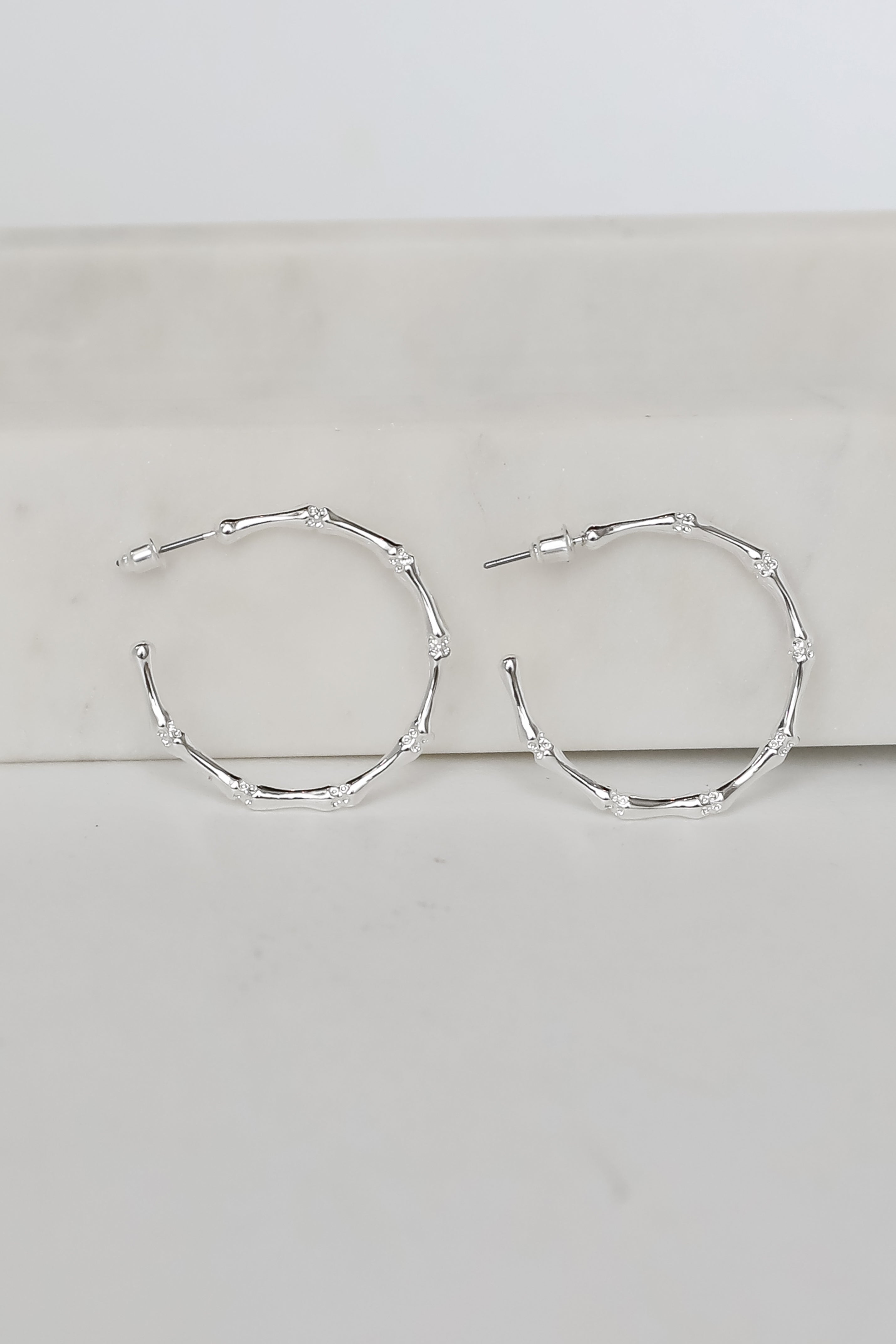 Heidi Textured Hoop Earrings