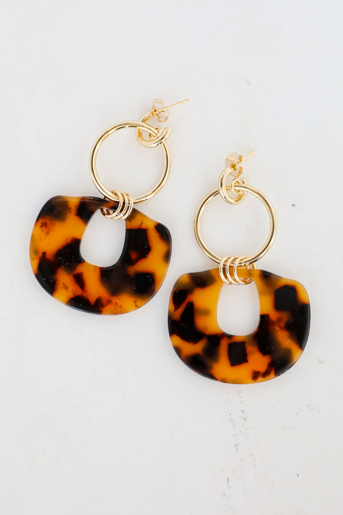 Hannah Tortoise Drop Earrings