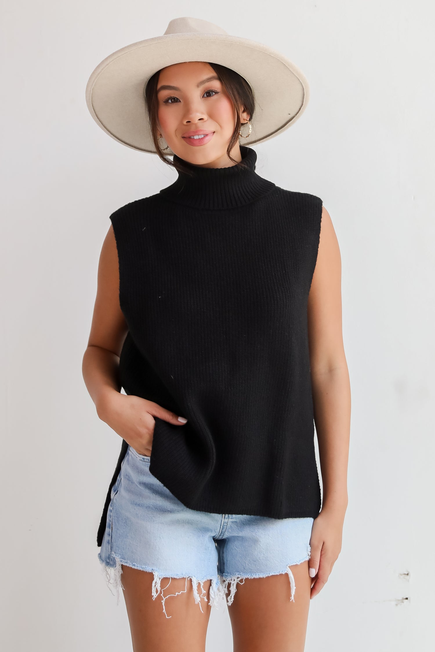 Sophisticated Ways Turtleneck Sweater Top