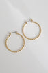 Gold Twisted Hoop Earrings