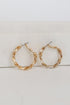 Mariana Gold Twisted Hoop Earrings